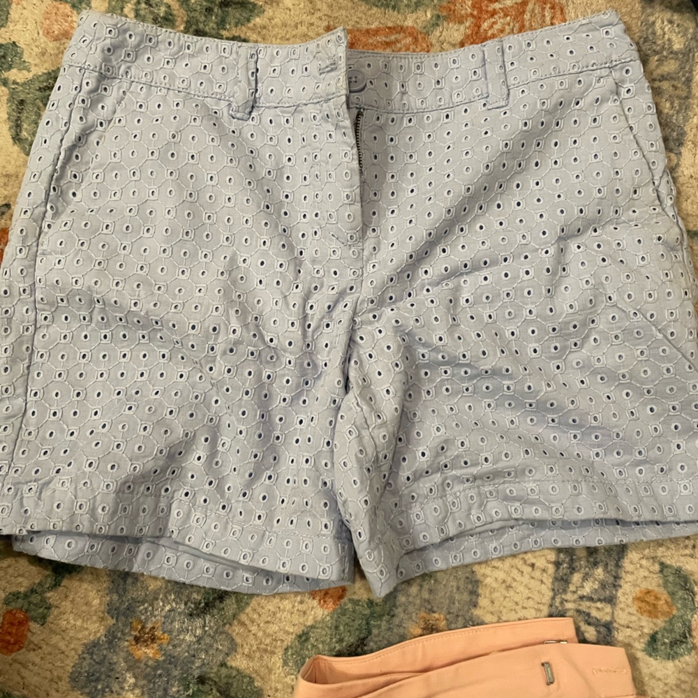 Light blue eyelet Ann Taylor shorts